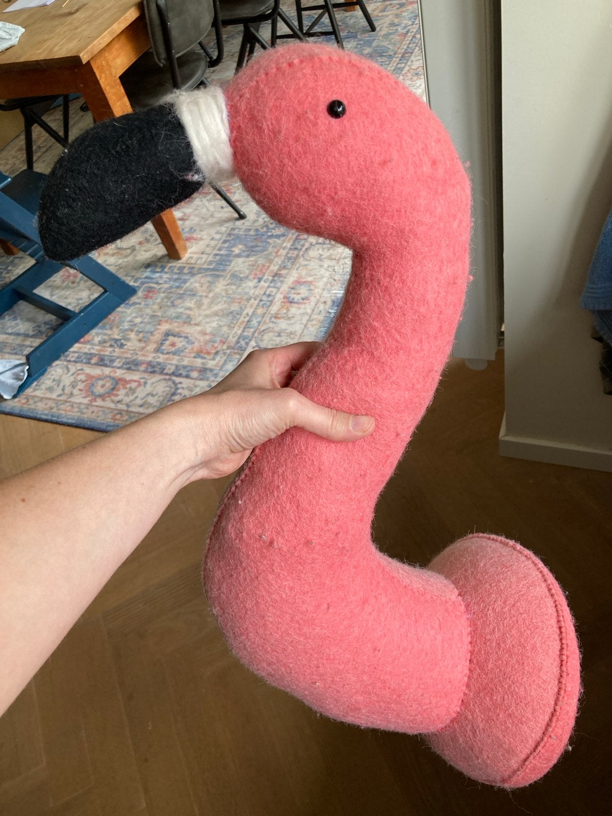 Roze Flamingo Wanddecoratie, Gebruikt, Overige stijlen, Roze, Ophalen of Verzenden