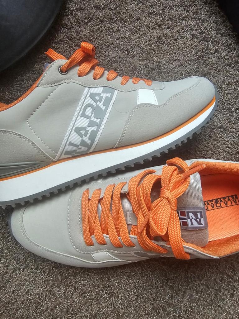 Napapijri sneakers grijs/oranje, maat 41, Overige kleuren, Nieuw, Ophalen of Verzenden, Sneakers of Gympen