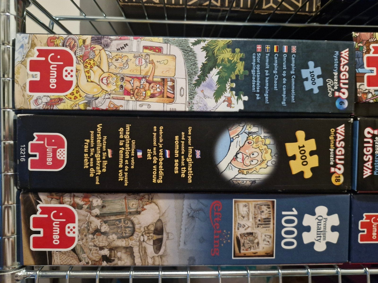 Diverse legpuzzels 1000st: o.a. Jan van Haasteren, Wasgij, Hobby en Vrije tijd, Denksport en Puzzels, Ophalen of Verzenden, 500 t/m 1500 stukjes