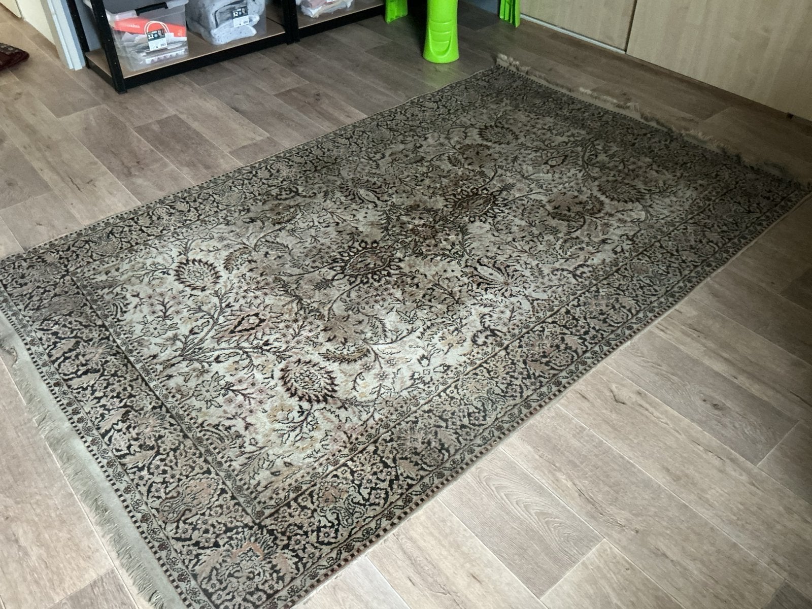Vloerkleed, Gebruikt, 100 tot 150 cm, Beige, 200 cm of meer