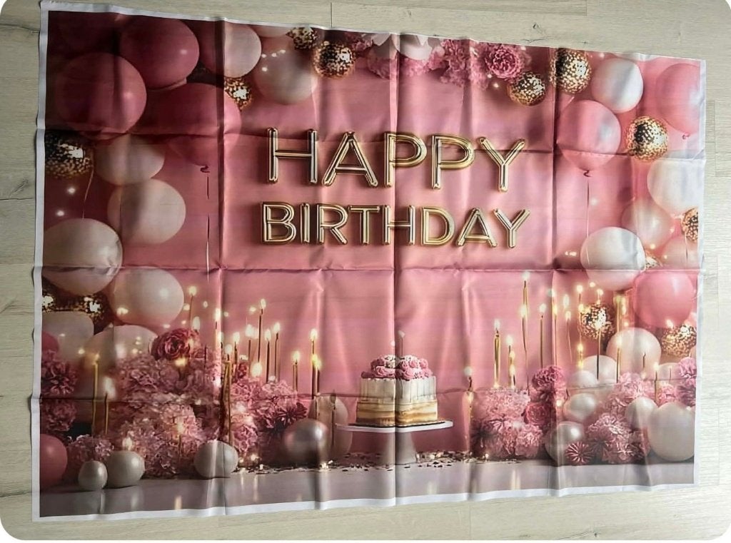Alle soorten banners te huur voor €5 per stuk, Ophalen, Zo goed als nieuw, Verjaardag
