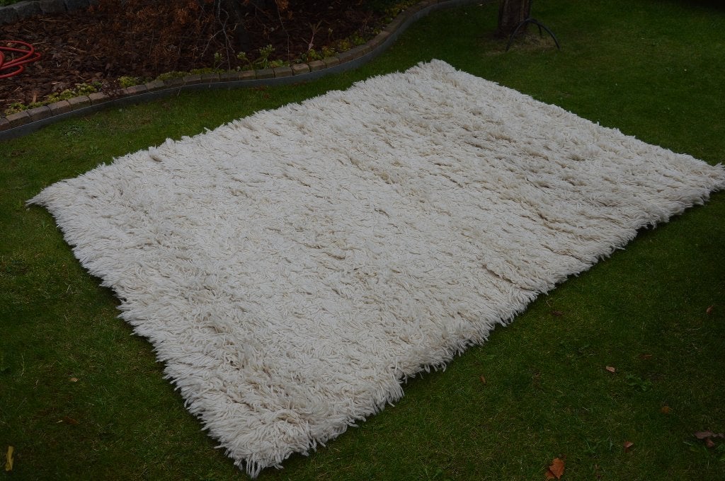 hoogpolig tapijt/ vloerkleed Crème/wit 170x240 Tapijtcentrum, Hoogpolig, 150 tot 200 cm, 200 cm of meer, Ophalen of Verzenden