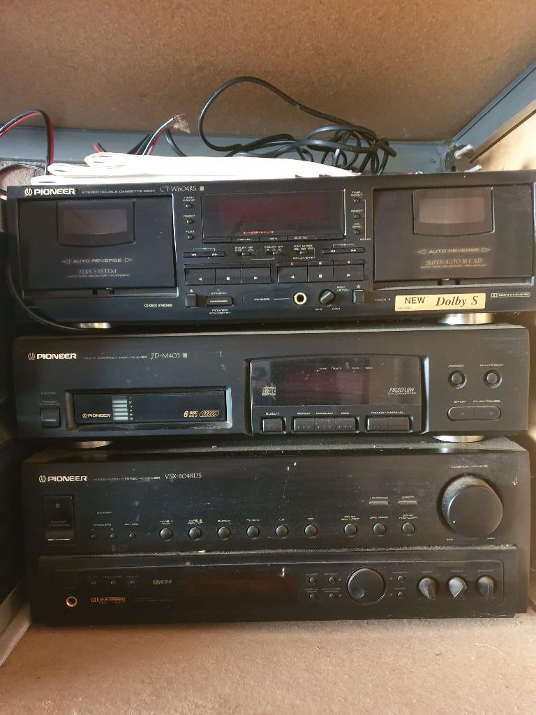 Pioneer stereoset CT-W604rs Dolby s + boekjes, Ophalen, Pioneer