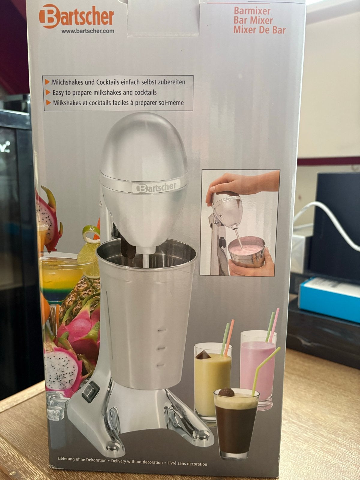 Bartscher Barmixer - Milkshake en Cocktail Maker, Minder dan 1 liter, Ophalen of Verzenden, Nieuw, 2 snelheden