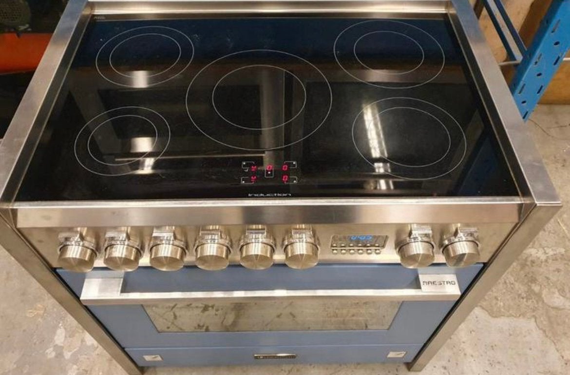 Lancellotti Maestro inductie fornuis – 90 cm – Topstaat, Witgoed en Apparatuur, Ophalen, Gebruikt, 60 cm of meer, Inductie