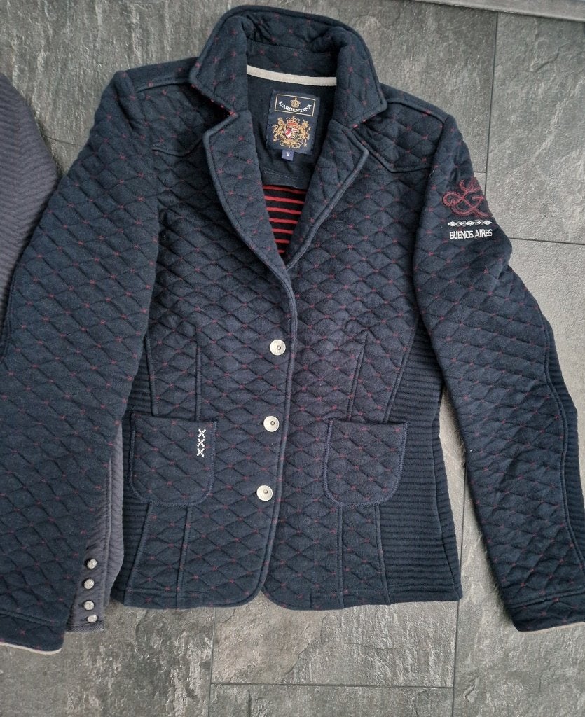 L'Argentina vestje / jasje maat S Donkerblauw, Kleding | Dames, Verzenden, Zo goed als nieuw, Maat 36 (S), Blauw