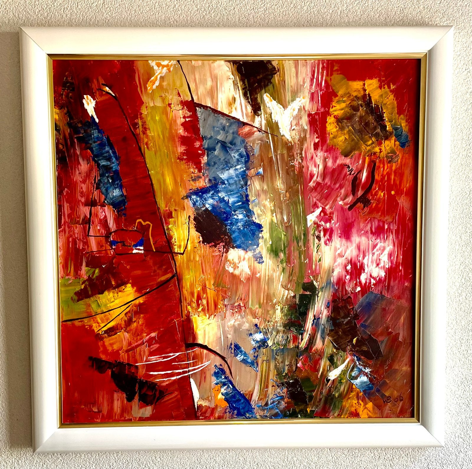 Olieverf schilderij - abstract, Ophalen