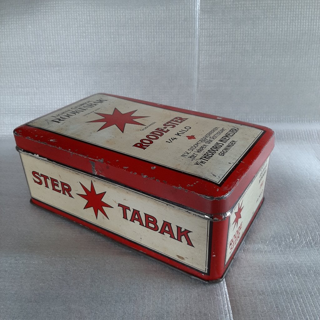 Vintage tabaksblik van Roode Ster - Th. Niemeijer Groningen, Ophalen, Gebruikt, Overige typen