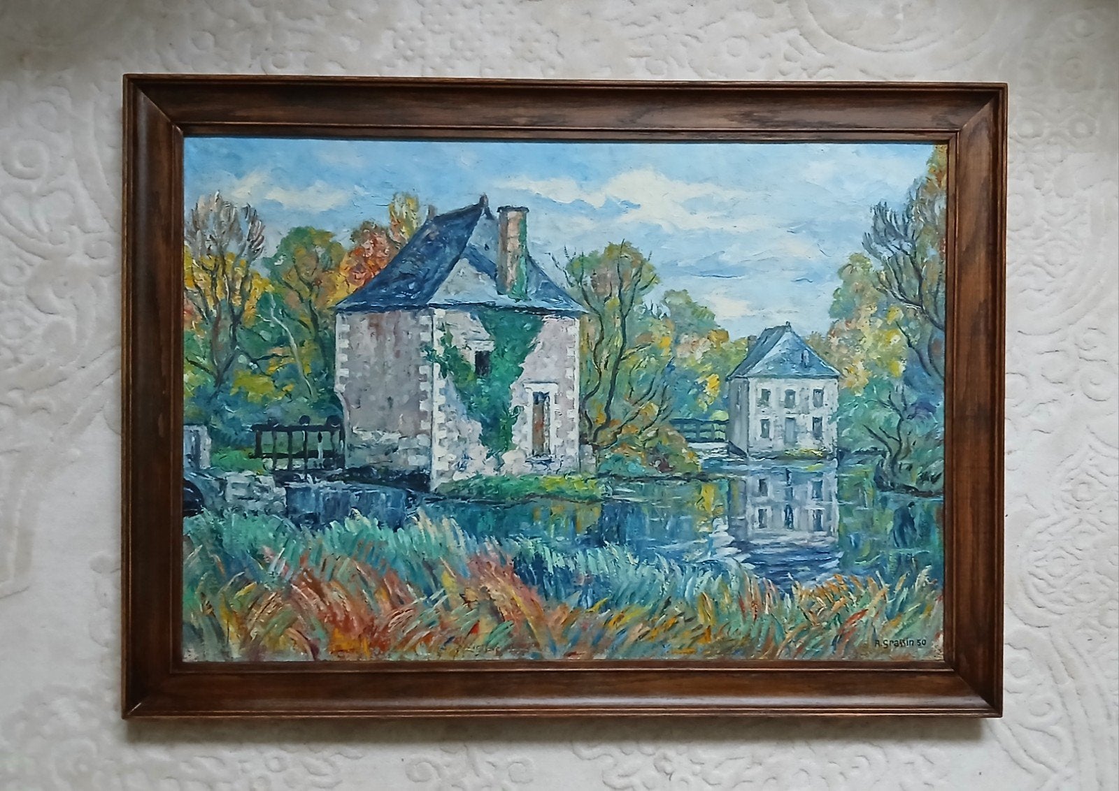 Schilderij #  Alexandre Marie Grassin ( zie info ), Antiek en Kunst, Ophalen
