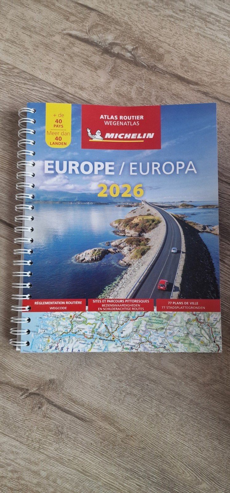 Michelin Wegenatlas Europa 2026 - Nieuw in verpakking, Boeken, Atlassen en Landkaarten, Ophalen, Overige atlassen, 2000 tot heden