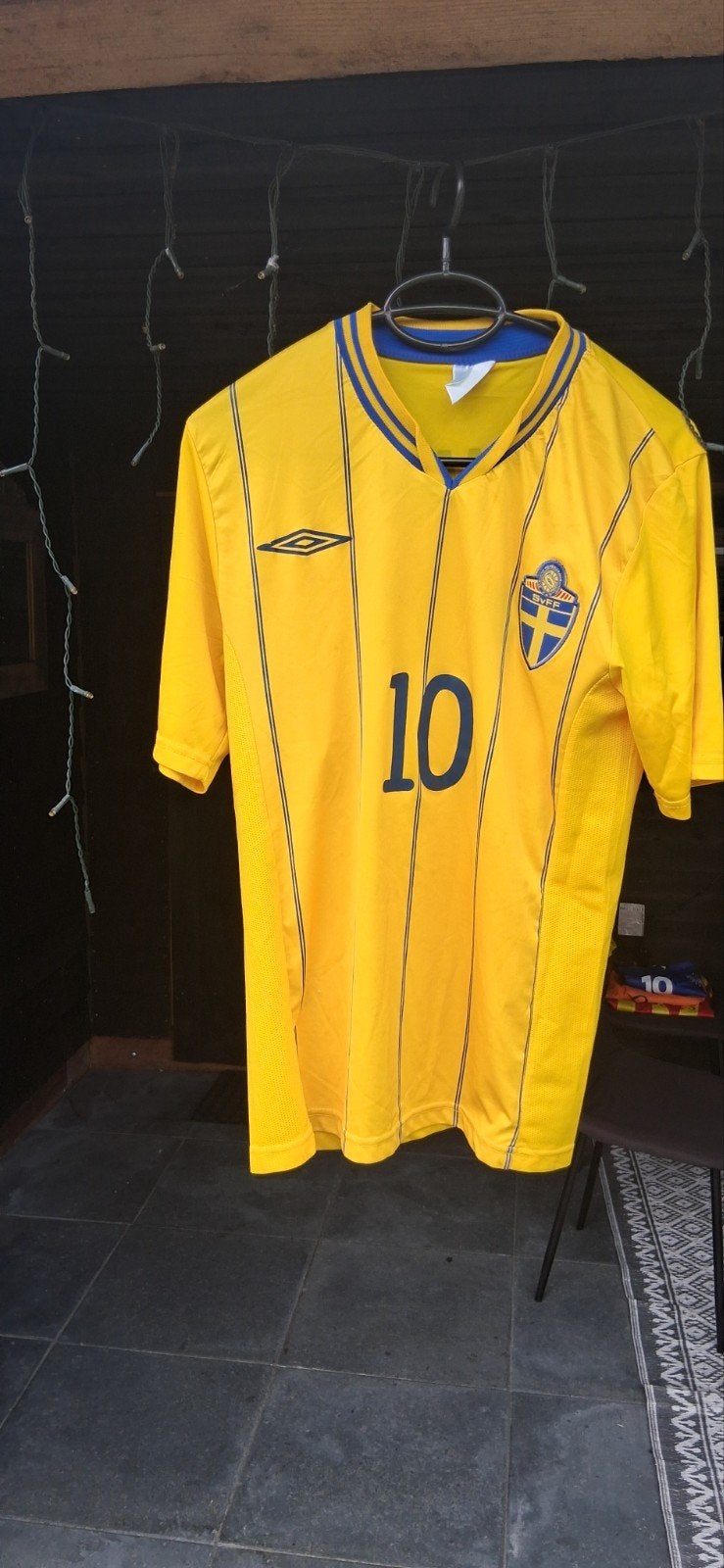 Zweden thuisshirt 2013 Zlatan Ibrahimovic #10 - Maat M, Maat M, Ophalen of Verzenden, Zo goed als nieuw, Shirt