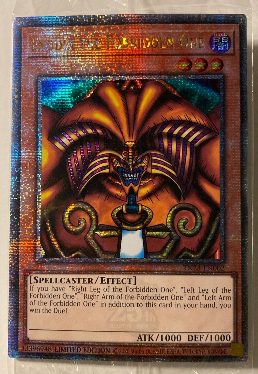 Yu-Gi-Oh! Full Exodia Set Quartercentury Exodia 1st  M/NM !, Hobby en Vrije tijd, Ophalen of Verzenden, Zo goed als nieuw, Meerdere kaarten