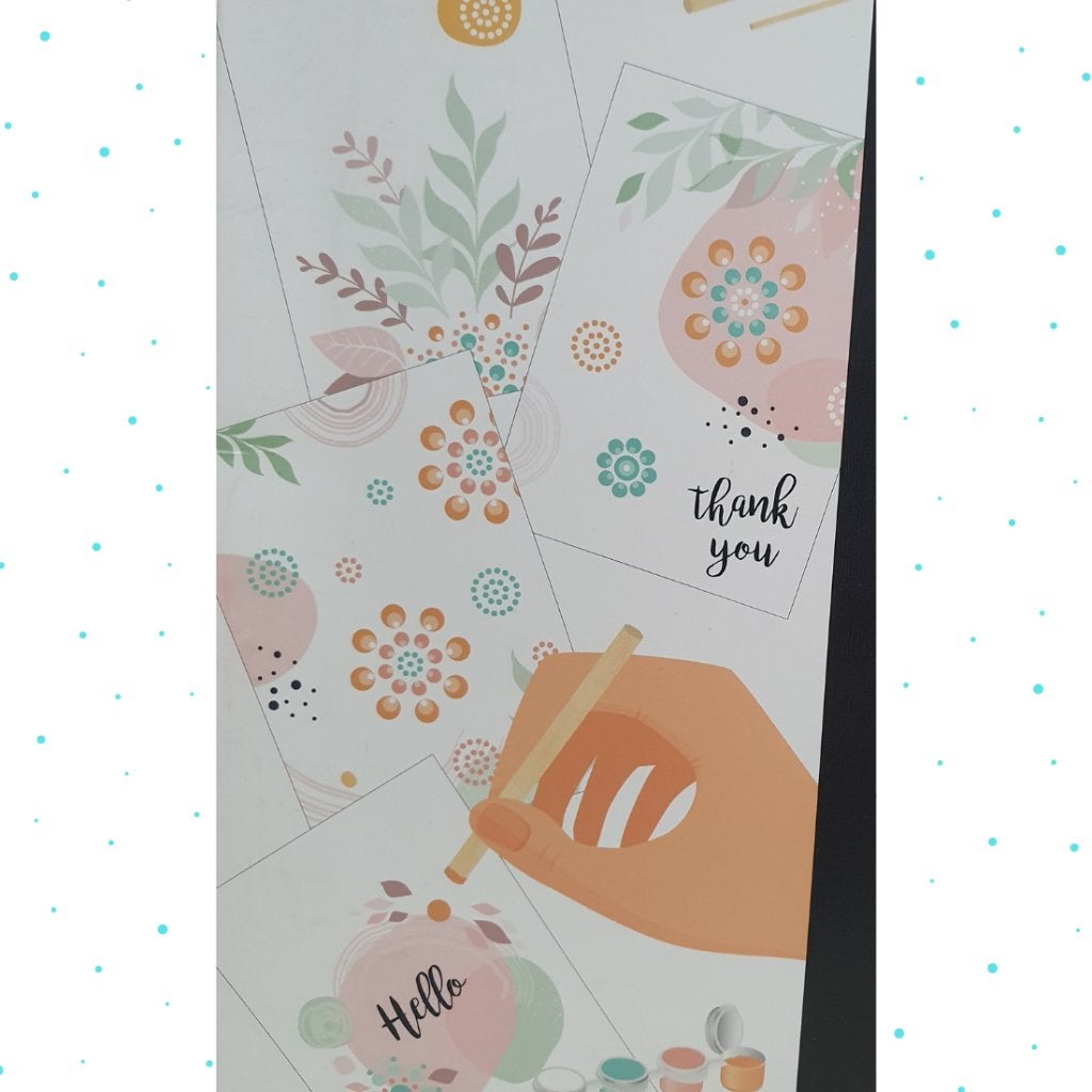 Dotting art – 4 kaarten – Planten, G, G, Nieuw, Ophalen of Verzenden