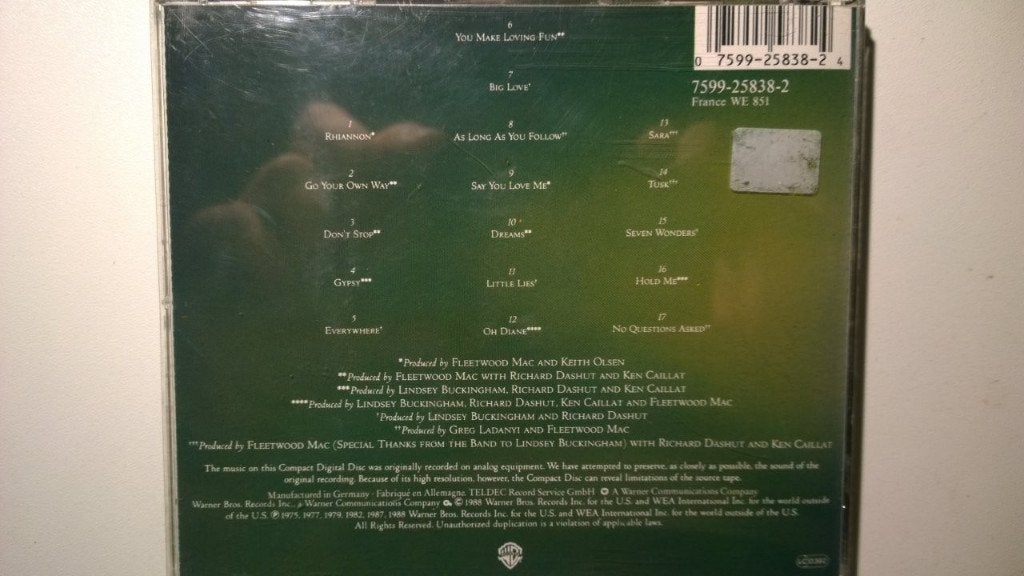 Fleetwood Mac - Greatest Hits, Ophalen of Verzenden, Zo goed als nieuw, Poprock, Album
