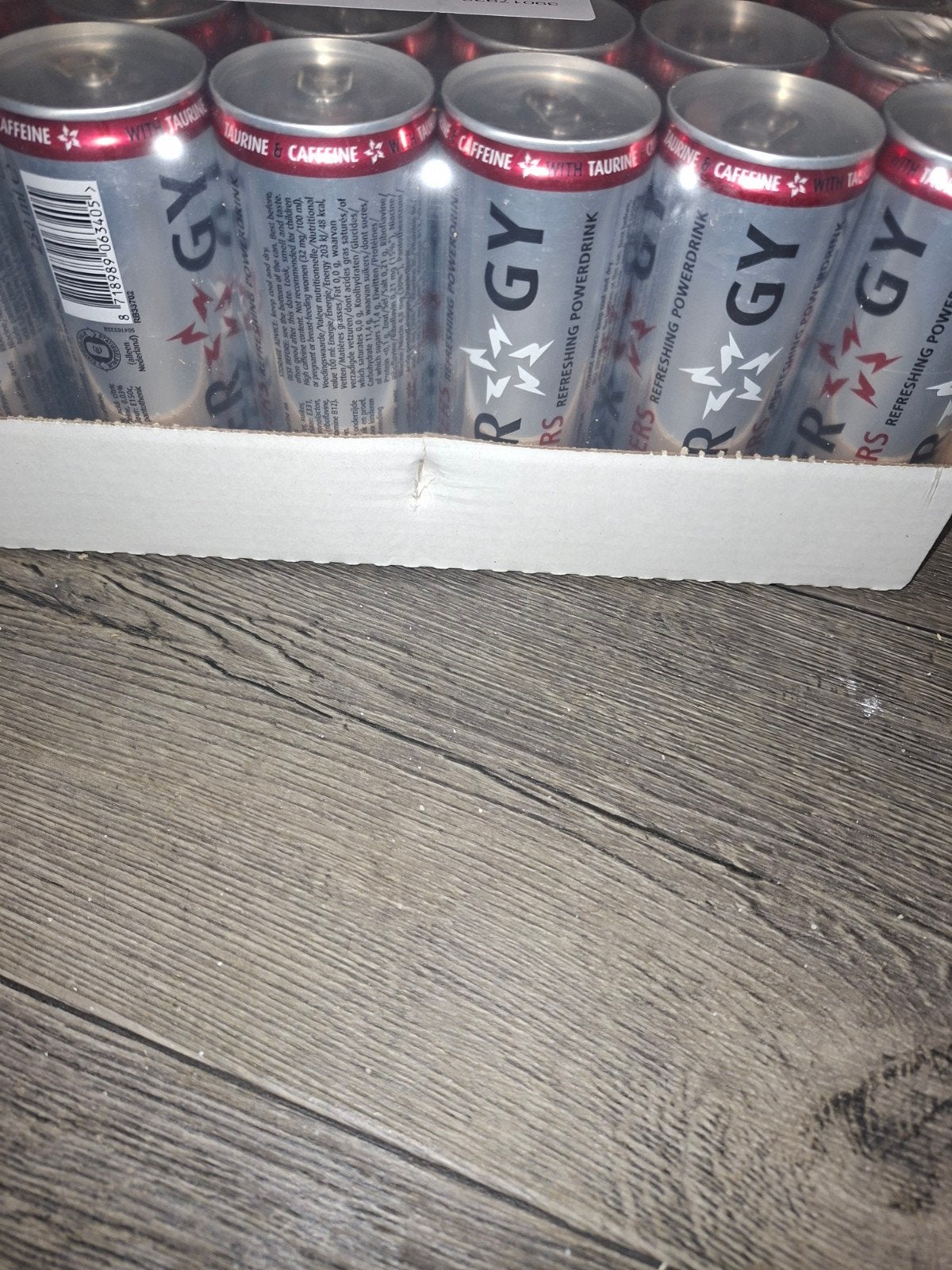 1 of 2 Trays Slammer energieblikjes, Diversen, Ophalen