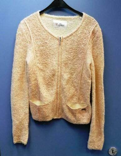 Guess origineel vest /jasje wollig nuderoze metallic S 36374, Guess, ., Guess, Ophalen of Verzenden