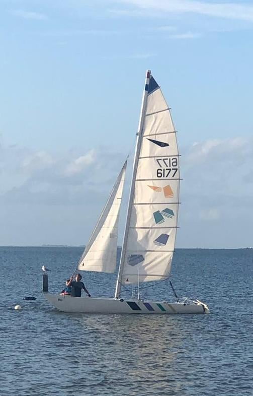 Dart 18 met ligplaats in Muiderberg, Watersport en Boten, Ophalen, 6 meter of meer, Gebruikt, 15 tot 30 m²