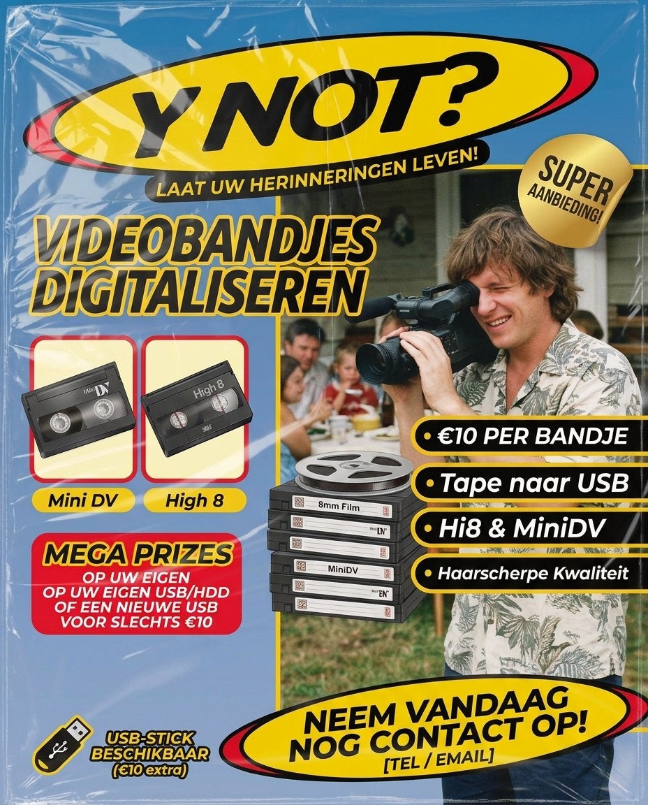 DIGITALISEREN VAN VIDEO BANDJES, Ophalen