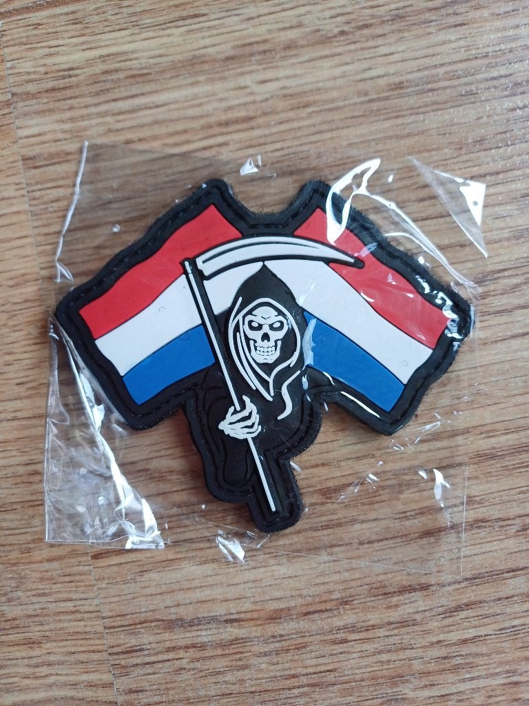 Patch / Embleem 3D PVC Reaper / Magere Hein (6 kleuren), Verzamelen, Militaria | Algemeen, Ophalen of Verzenden, Overige soorten