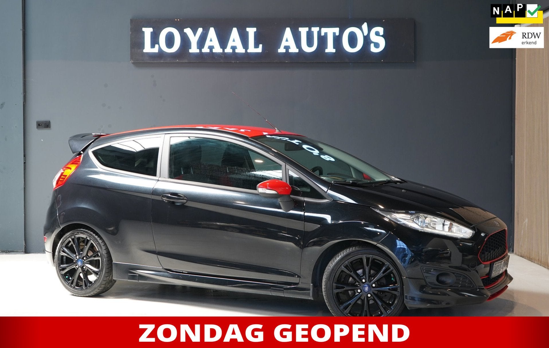 Ford Fiesta 1.0 EcoBoost Black Edition | NAVI | AIRCO | CRUI, Voorwielaandrijving, Stof, Euro 6, 1028 kg