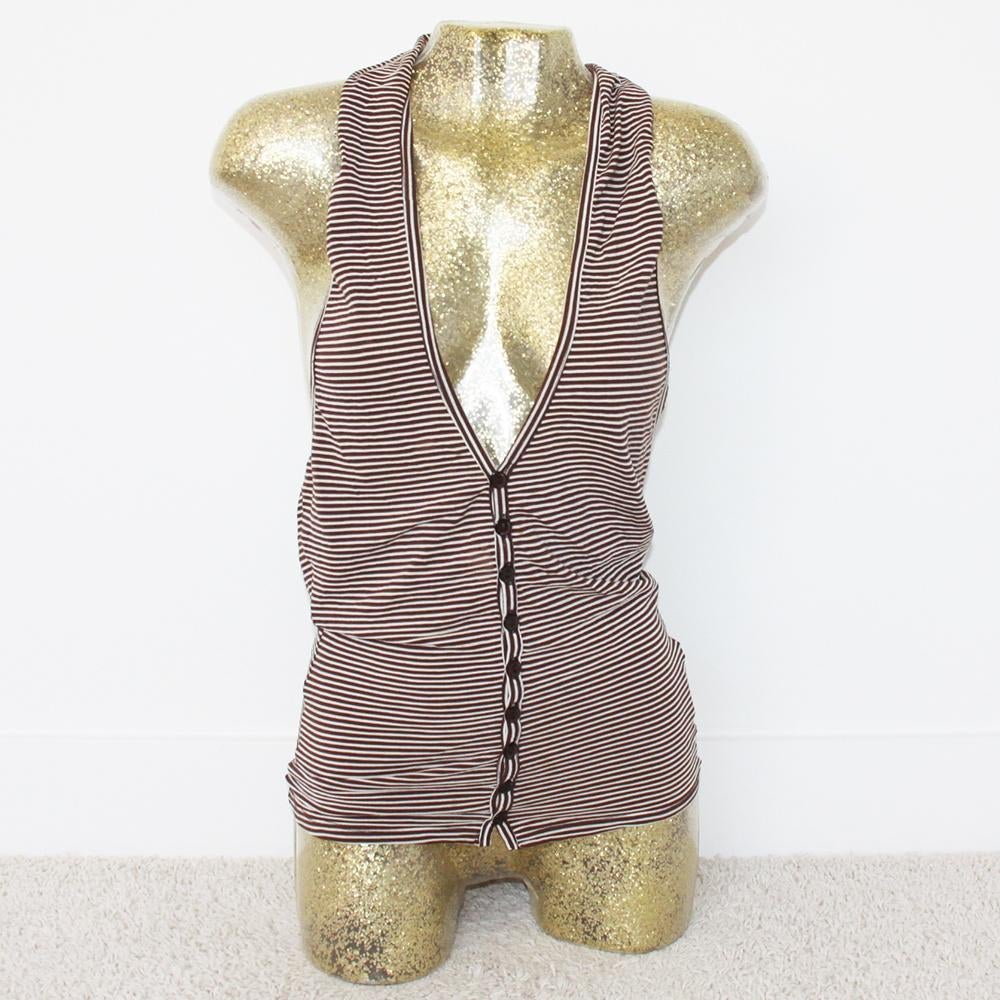 Dirk Bikkembergs Topje - 99 (M) € 25,-, Kleding | Dames, Tops, Zo goed als nieuw, Maat 38/40 (M), Overige kleuren, Zonder mouw