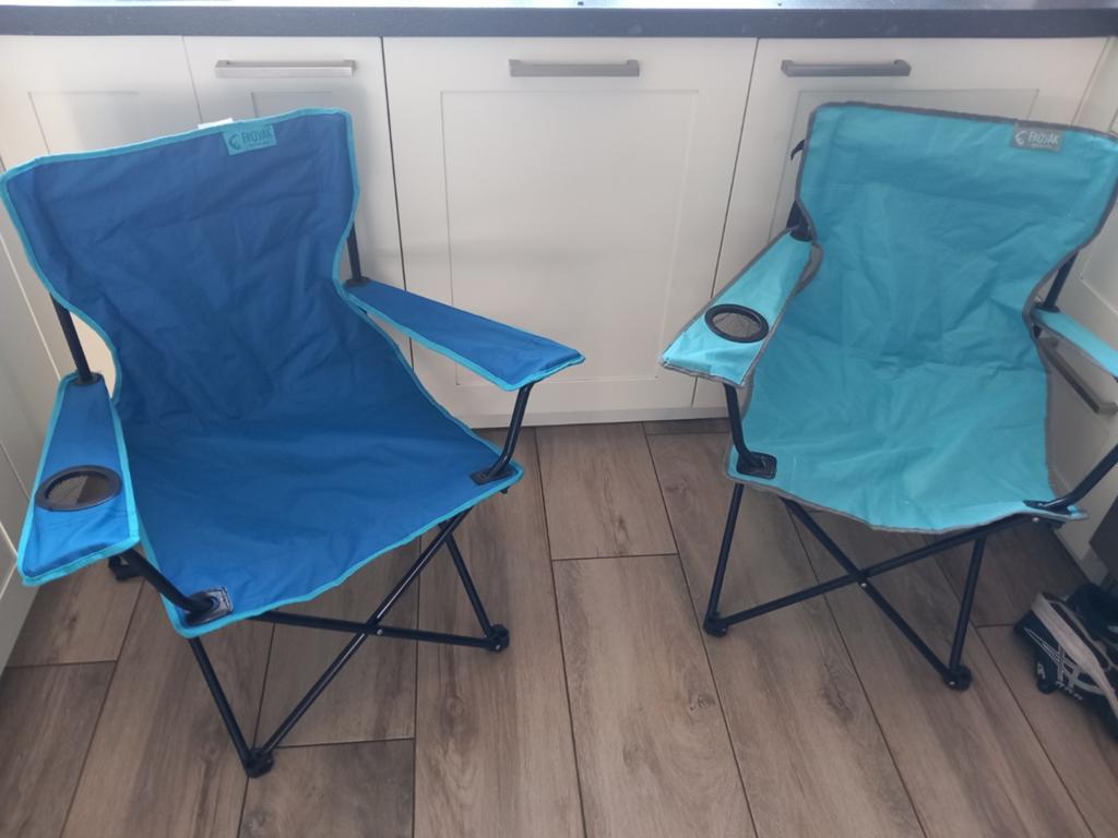 2 campingstoeltjes, Ophalen of Verzenden, Zo goed als nieuw, Campingstoel