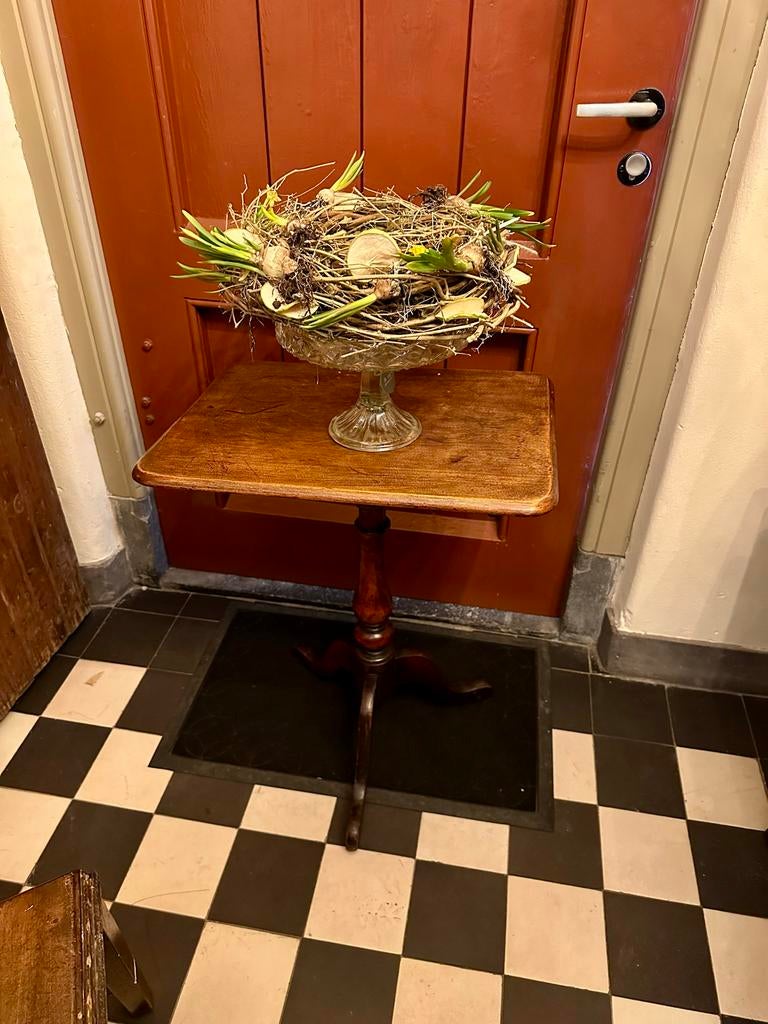 Engelse bijzettafel, Huis en Inrichting, Tafels | Bijzettafels, Ophalen, Minder dan 55 cm, Gebruikt, -