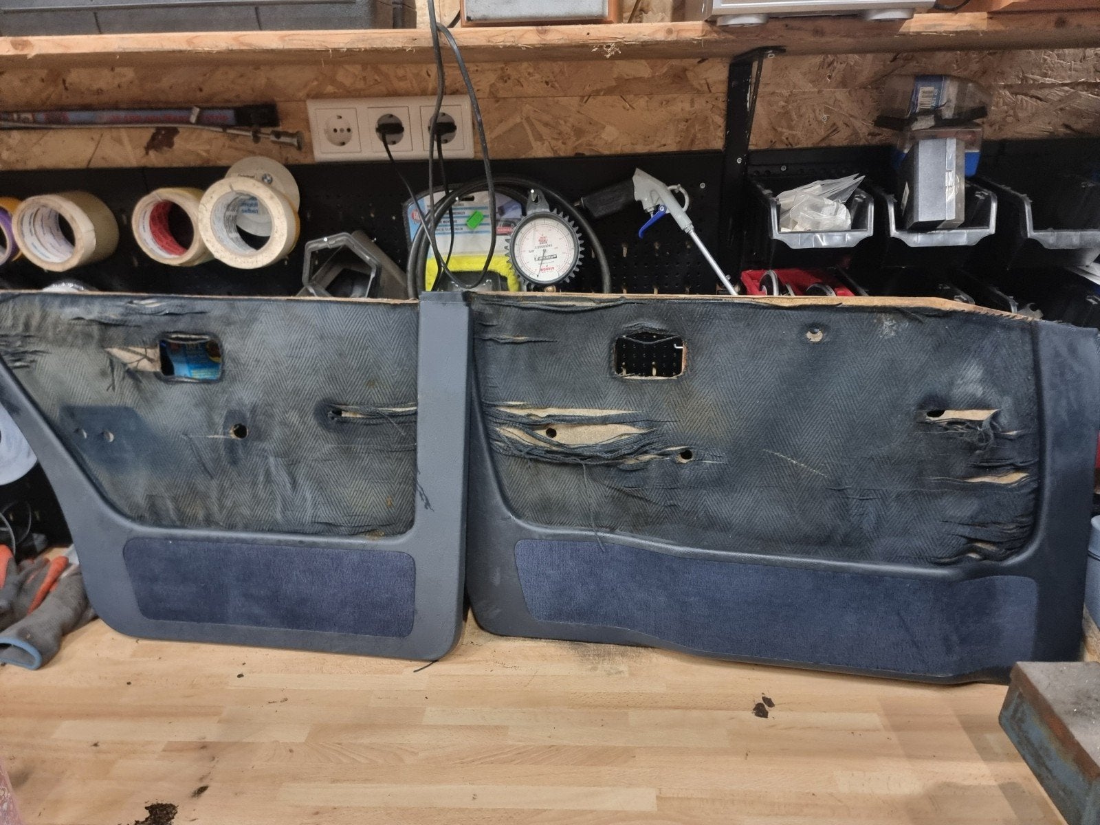 BMW E28 M30 deurpanelen blauw, Ophalen, BMW