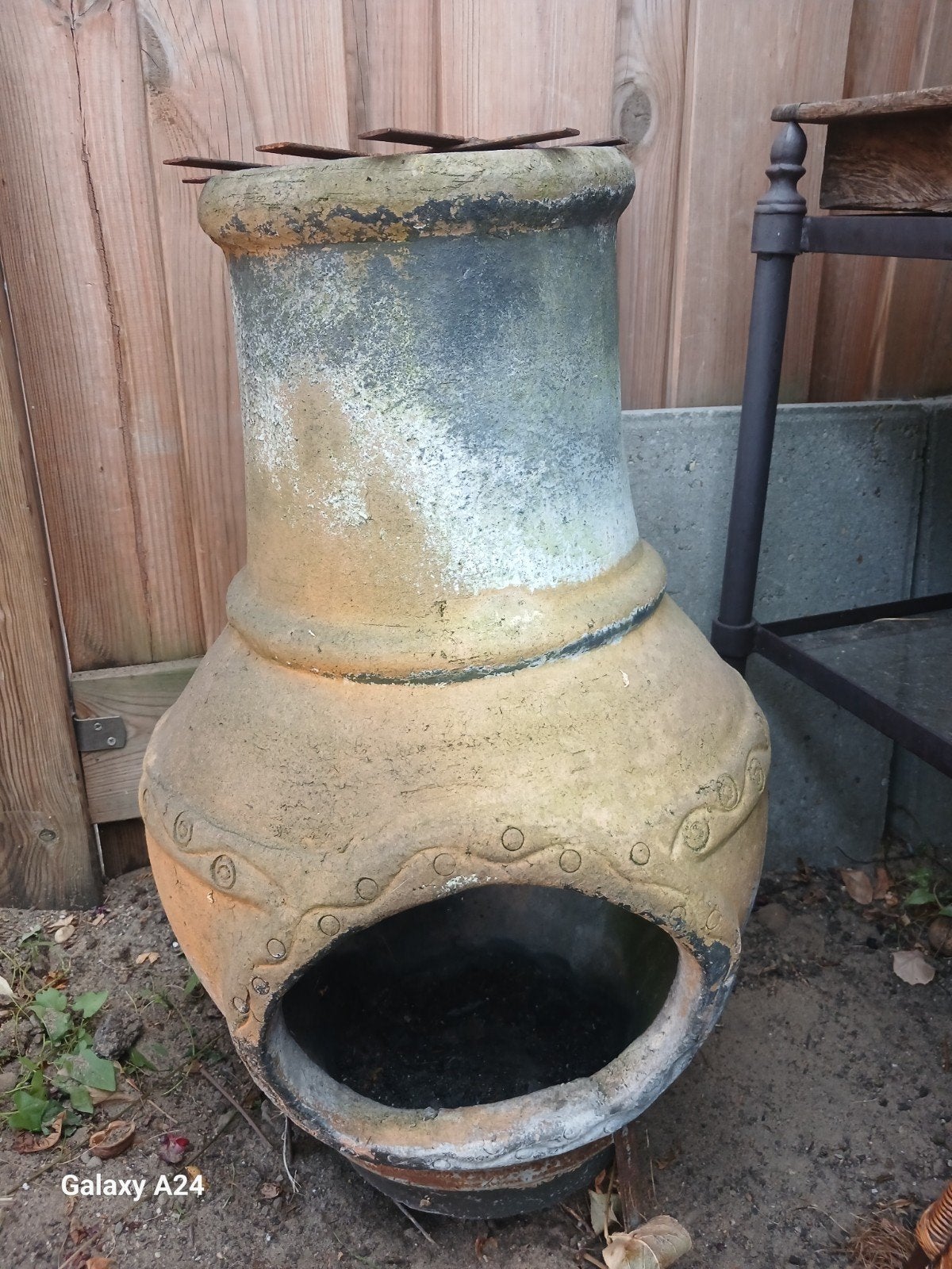 hout kachel voor buiten, Tuin en Terras, Ophalen, Gebruikt
