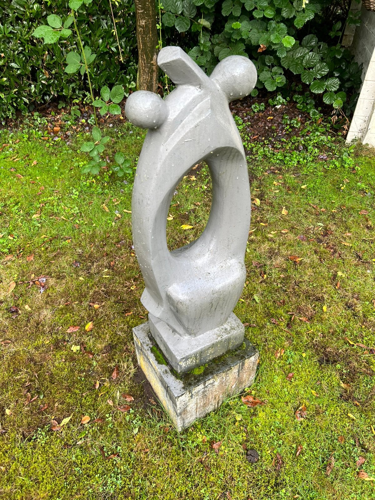 Te Koop : Abstract Beeld Tuinbeeld Tuin Beeld Beton Zie Foto, Tuin en Terras, Ophalen, Zo goed als nieuw, Beton, Abstract beeld