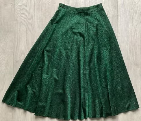 Groene glitterrok  maat XS van de Zara, Kleding | Dames, Rokken, Zara, Ophalen of Verzenden, Zo goed als nieuw, Maat 34 (XS) of kleiner