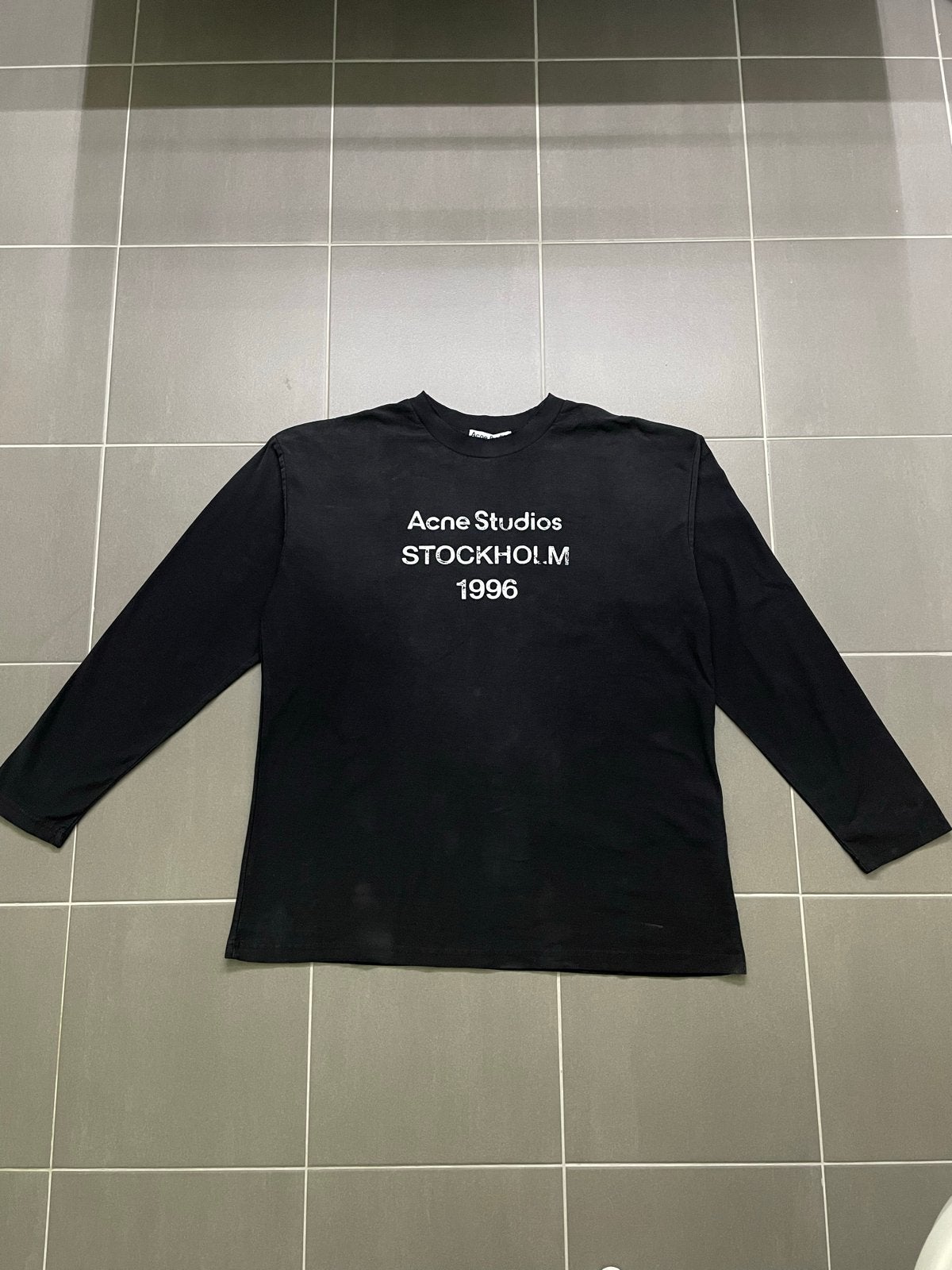 Acne Studios Stockholm 1996 Longsleeve Zwart Maat M, Verzenden, Nieuw, Maat 48/50 (M), Zwart