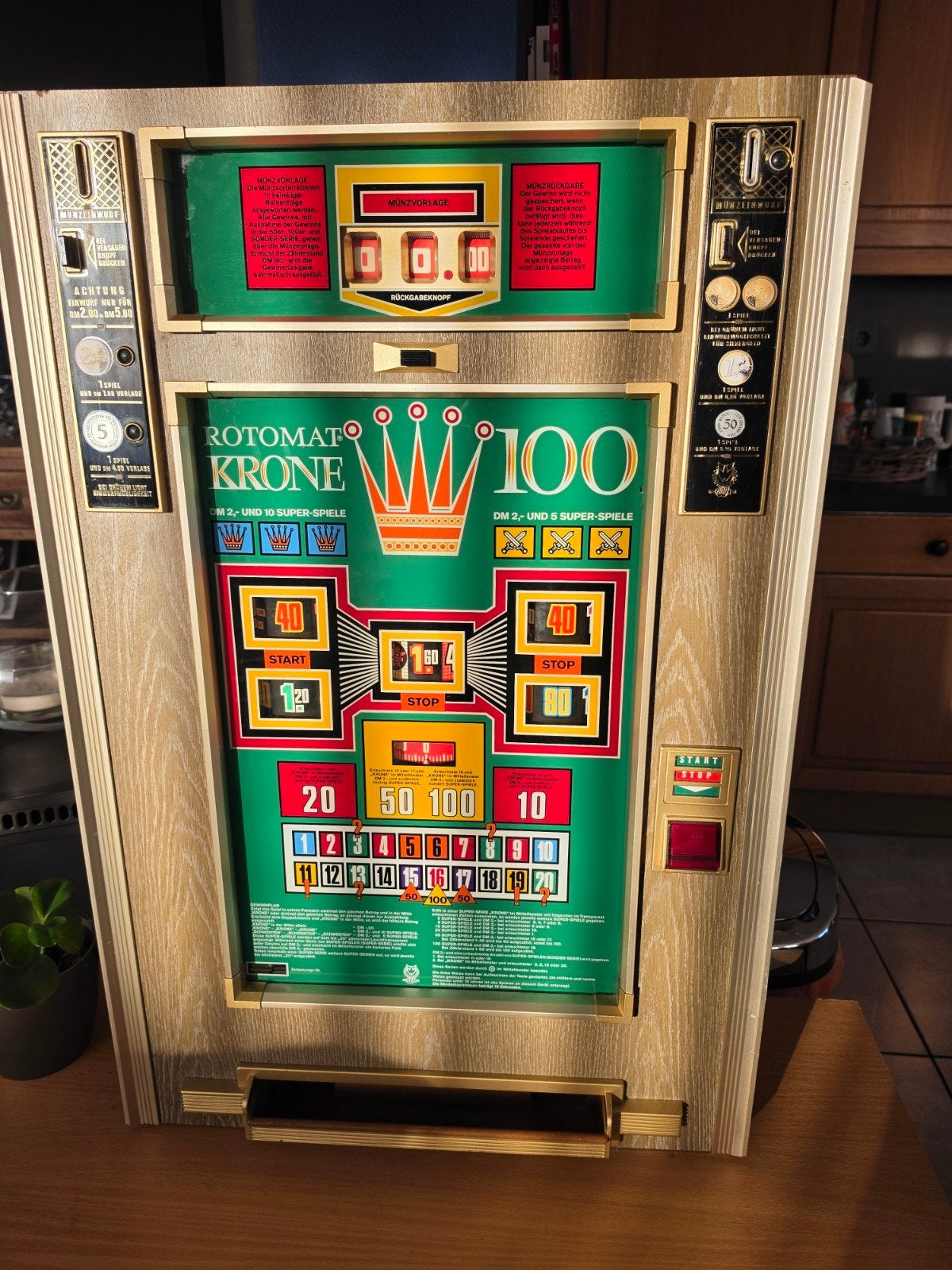 Rotomat Speelautomaat - Vintage Gokkast, Overige munten, Ophalen, Gebruikt