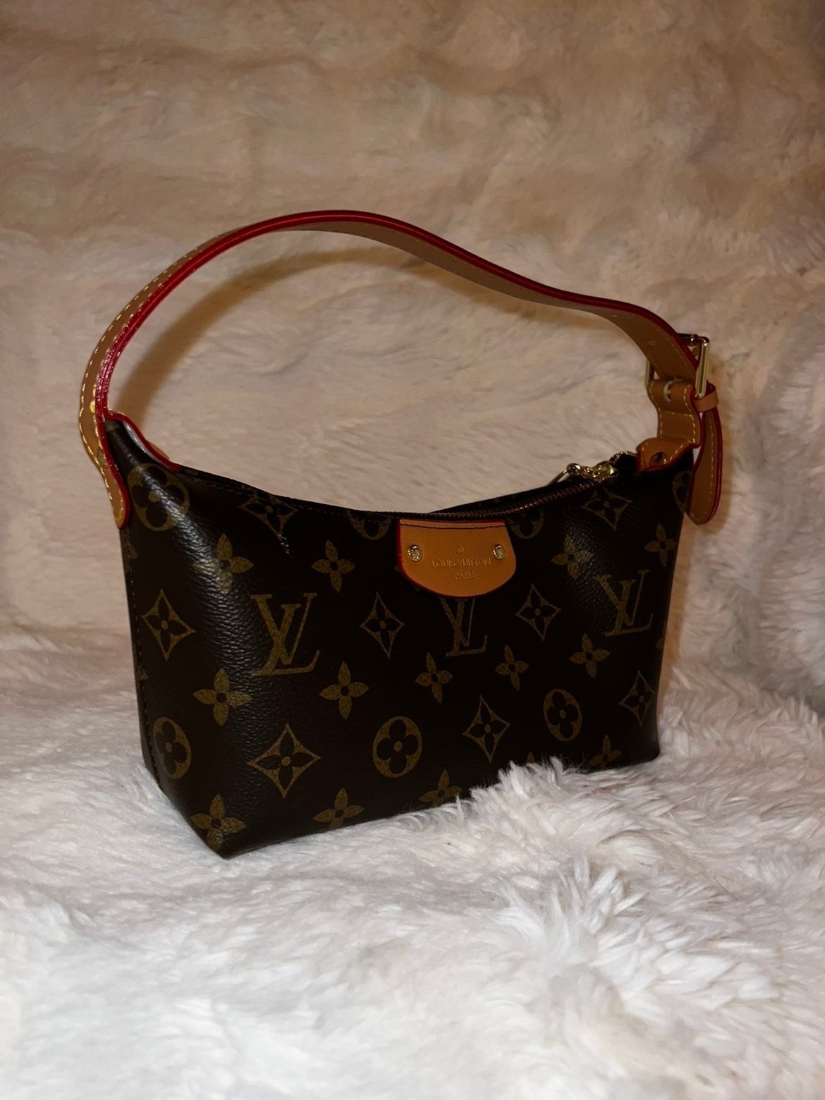 Louis Vuitton Pochette Accessoires Monogram, Ophalen of Verzenden, Gebruikt, Bruin, Schoudertasje