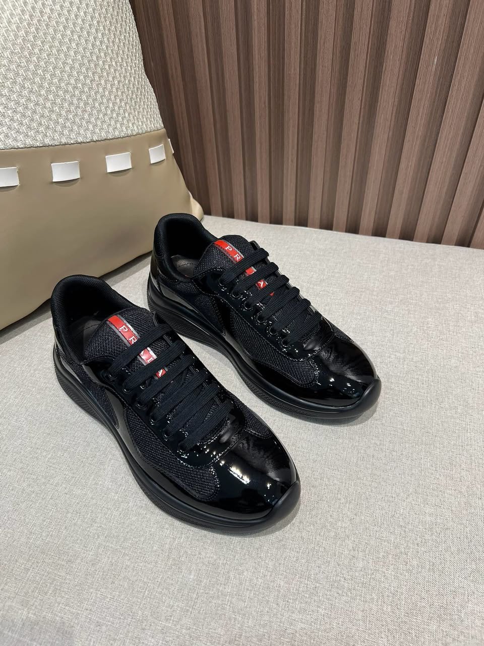 prada cups maat 43, Kleding | Heren, Schoenen, Ophalen, Zo goed als nieuw, Zwart