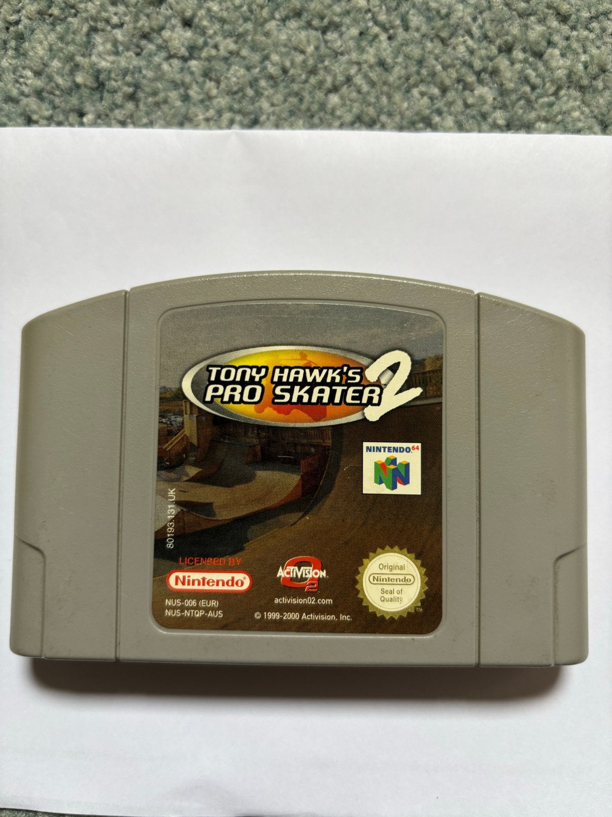 Tony Hawk's Pro Skater 2 - Nintendo 64 (N64) Game, Spelcomputers en Games, Games | Nintendo 64, Nintendo, _, 2 spelers, Ophalen of Verzenden
