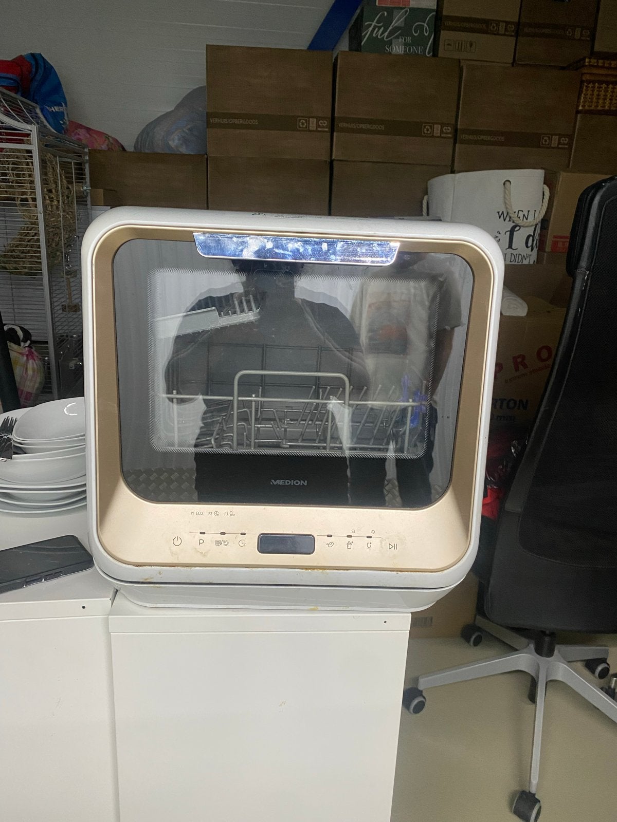 Compacte Medion Tafelvaatwasser - Ideaal voor kleine ruimtes, Gebruikt, Minder dan 85 cm, Minder dan 10 liter, Ophalen of Verzenden