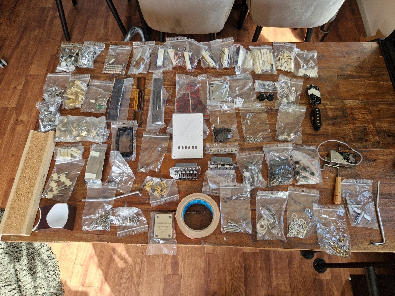 Partij gitaaronderdelen en accessoires, Muziek en Instrumenten, Instrumenten | Toebehoren, Ophalen of Verzenden, Gebruikt, Elektrische gitaar