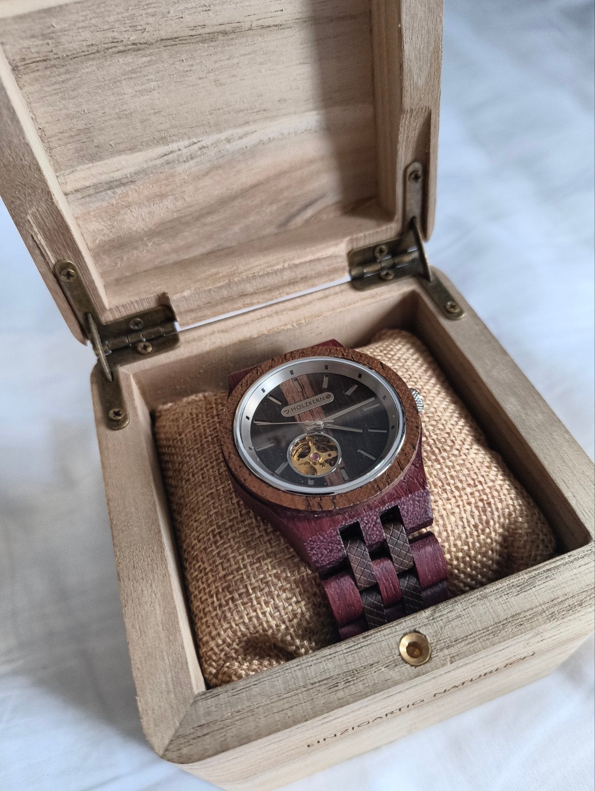 Holzkern automatisch horloge *nieuw*, Overige merken, Overige materialen, Polshorloge, Overige materialen