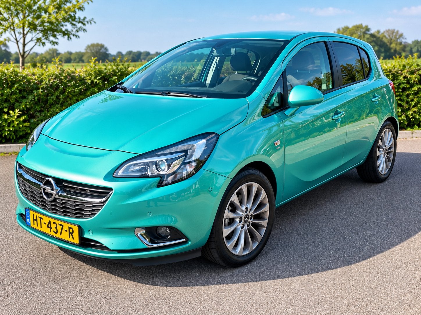 Opel Corsa 1.3CDTI 70KW/95PK 5D Aut5 2015 Groen, Auto's, Stof, Zwart, Origineel Nederlands, Bedrijf