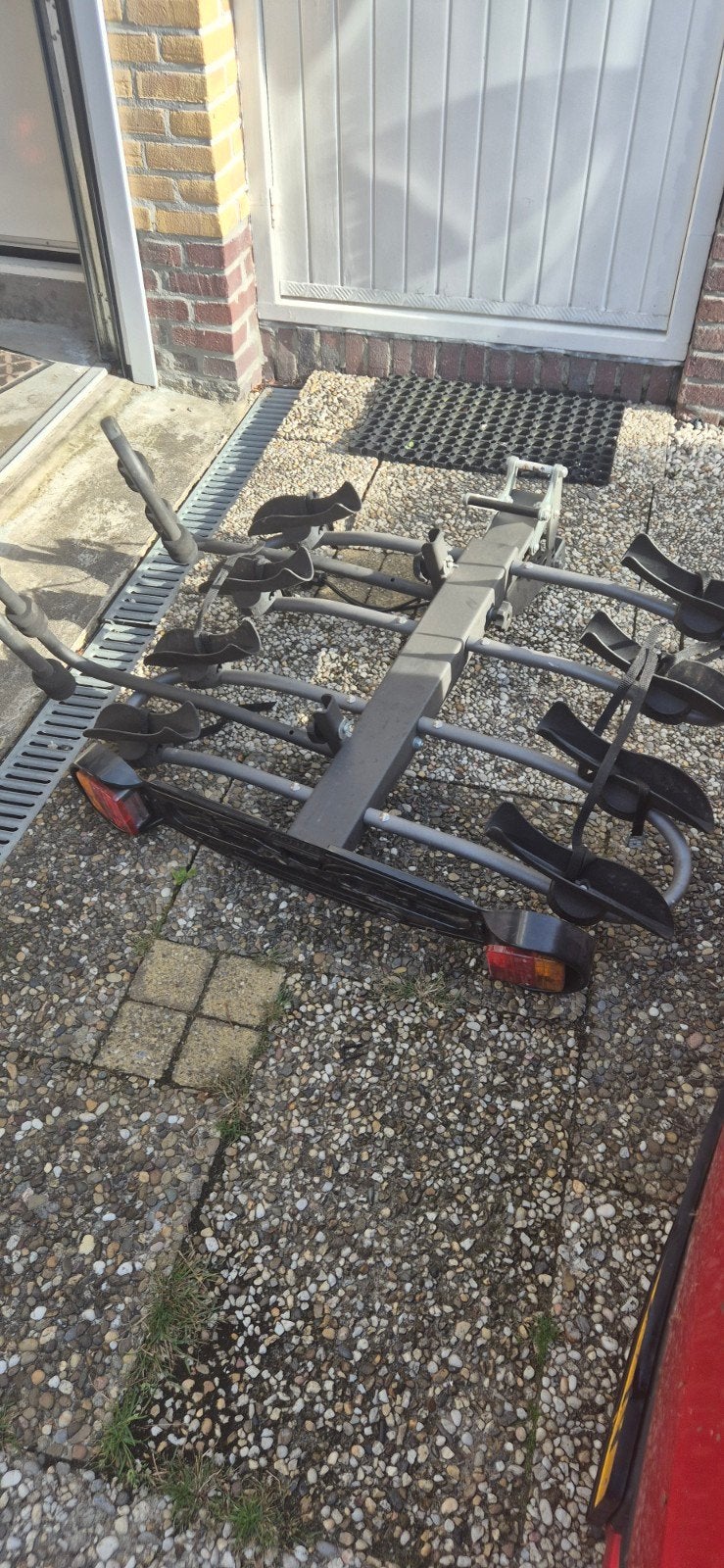 Gebruikte Mottez trekhaakdrager voor 4 fietsen, Ophalen, 3 fietsen of meer, Gebruikt, Trekhaakdrager