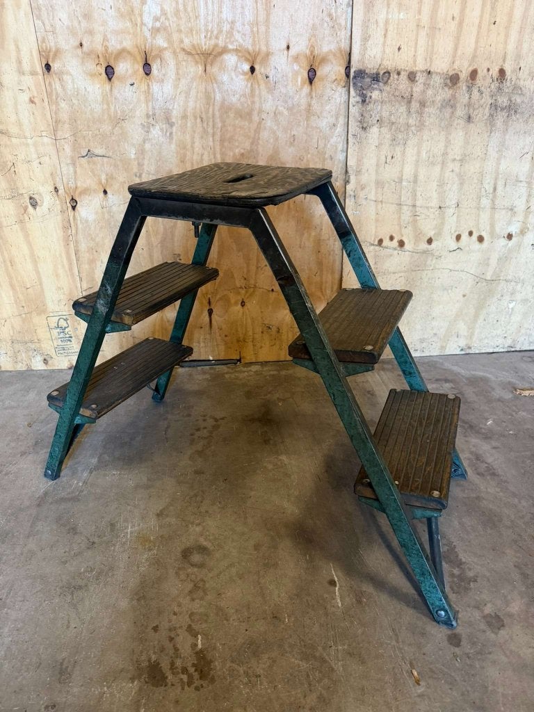 Industrieel vintage magazijntrap 2-zijdig, Doe-het-zelf en Verbouw, Niet ingevuld, Gebruikt, Trap, Niet ingevuld
