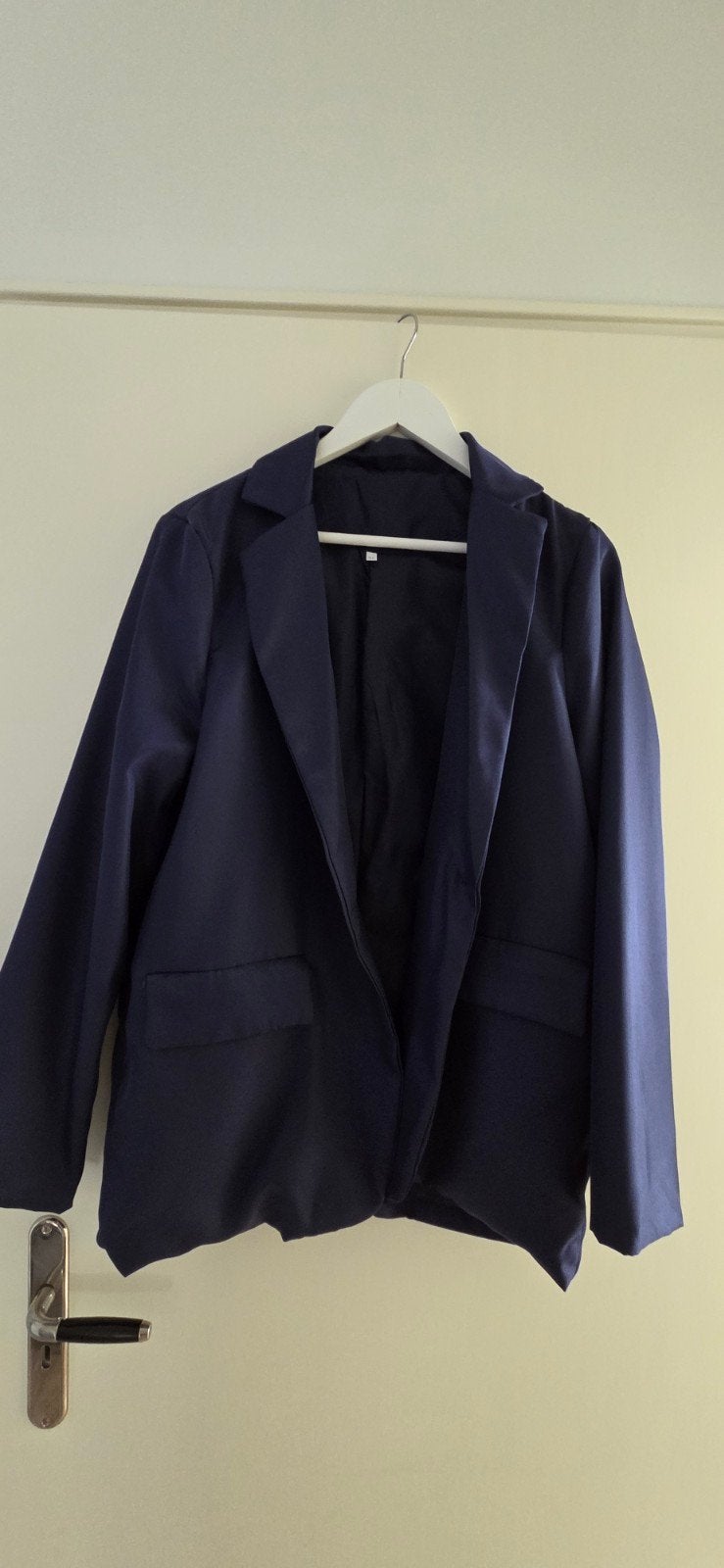 Stijlvol dames colbert - Zwart en Blauw, Blauw, Maat 46/48 (XL) of groter, Nieuw, Ophalen of Verzenden