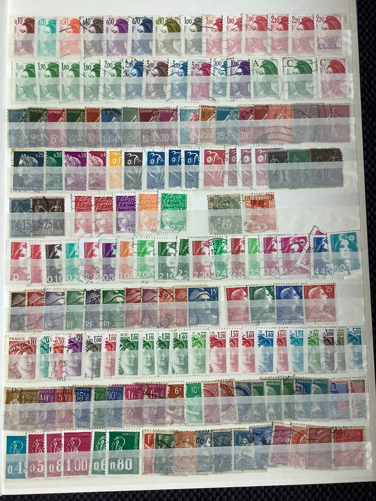 Grote collectie Franse postzegels in album, Ophalen of Verzenden, Overige landen, Gestempeld