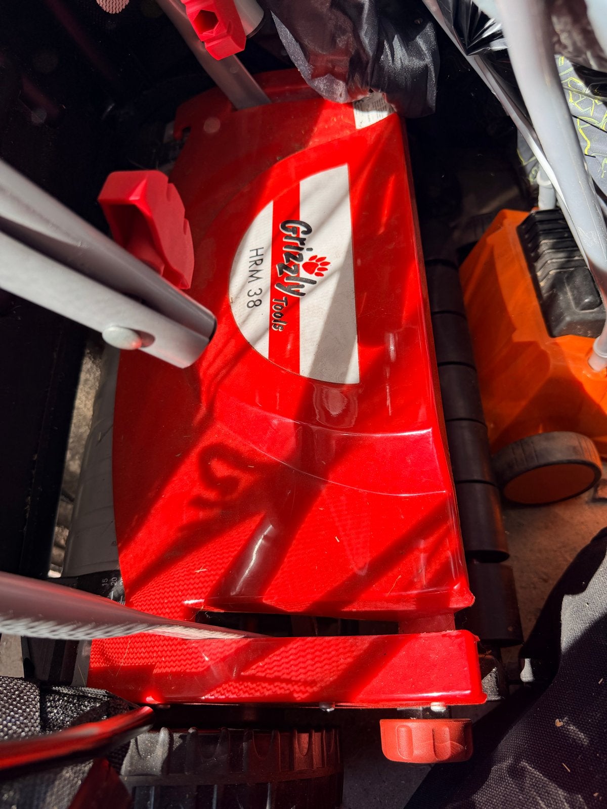 Grizzly Tools HRM 38 Handgrasmaaier -Milieuvriendelijk, Ophalen, Handgrasmaaier, Nieuw, Opvangzak