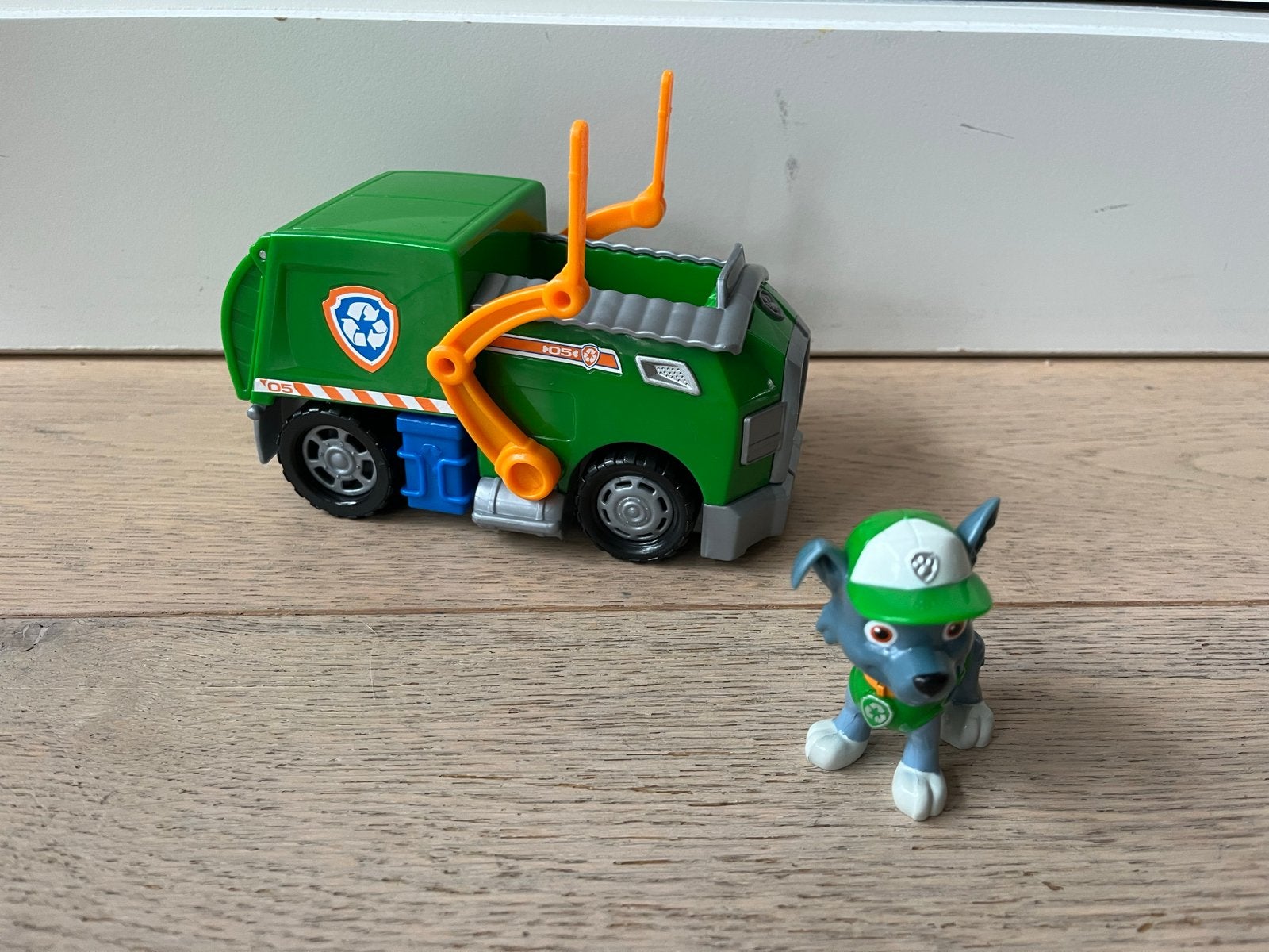 Paw Patrol Voertuigen met Figuren - Rocky en Zuma, Ophalen of Verzenden, Gebruikt