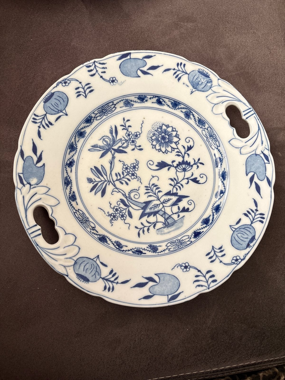 Vintage Blau Saks porseleinen schalen en borden set, Ophalen of Verzenden