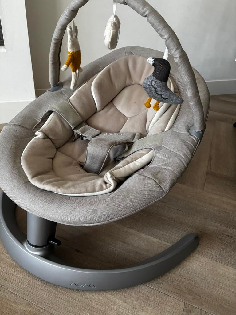 Nuna Leaf Grow wipstoel – Beige – zo goed als nieuw, Kinderen en Baby's, Wipstoeltjes, Ophalen of Verzenden, Zo goed als nieuw
