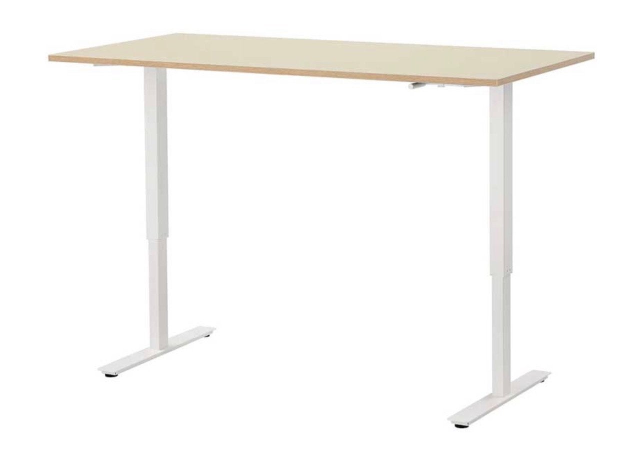 IKEA SKARSTA Zit-sta bureau 160x80 cm, Ophalen, Zit-sta bureau, Gebruikt, Spaanplaat of MDF