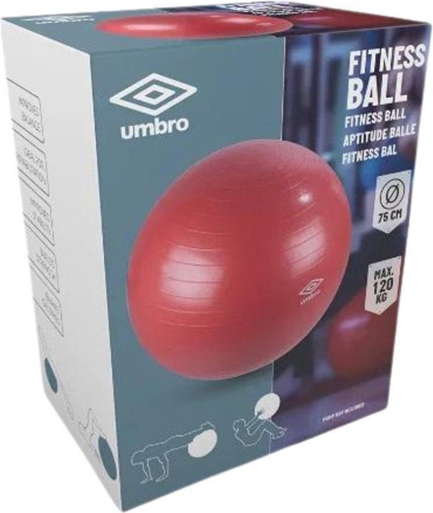 NIEUW Umbro fitnessbal fitness bal skippybal zitbal 75cm, Ophalen of Verzenden, Nieuw, Benen, Fitnessbal